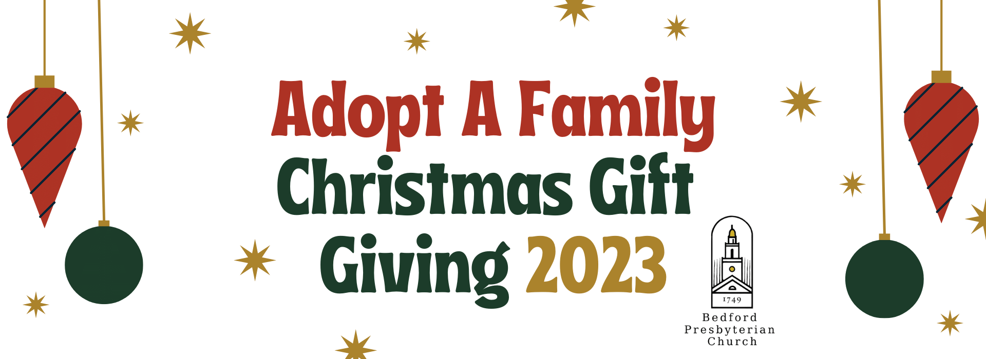 Adopt a Family 2023 Bedford Presbyterian Church