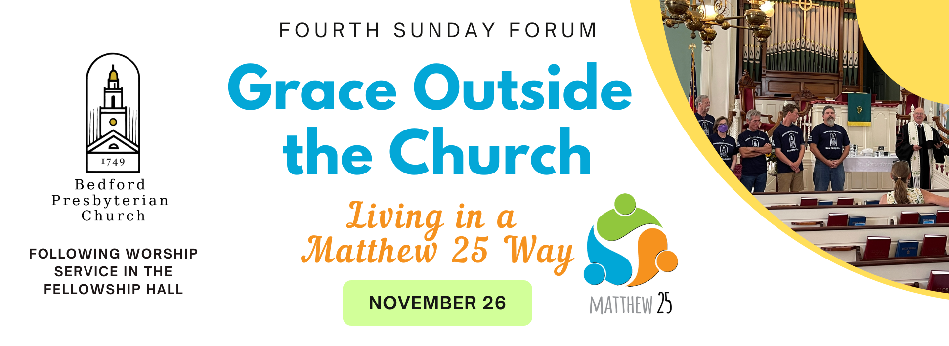 4th Sunday Forum - Grace Outside the Church: Living in a Matthew 25 Way