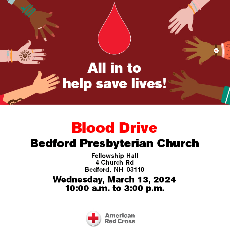 March 13 2024 Blood Drive at BPC