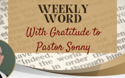 With Gratitude to Pastor Sonny
