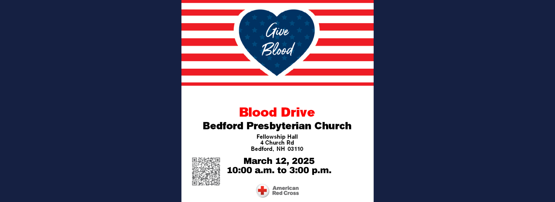 Red Cross Blood Drive March 12 2025