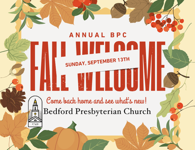 Fall Welcome 2026!