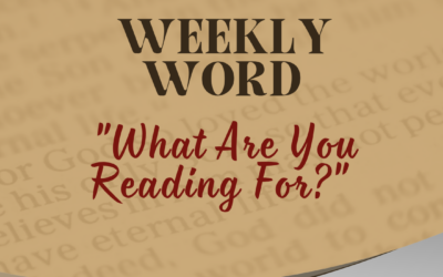 “What Are You Reading For?”
